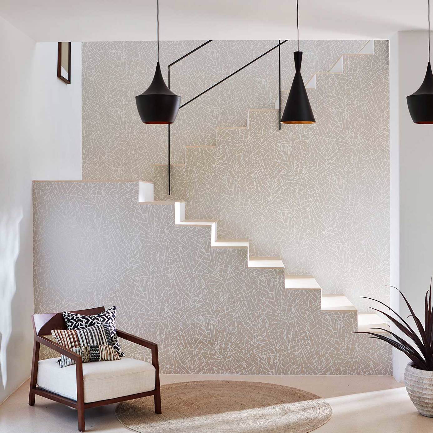 Обои Harlequin Mirador Lorenza Oyster 112232 фото в интерьере