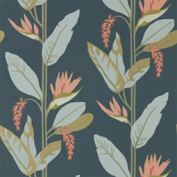 Обои Harlequin Mirador Llenya Ink/Coral/Seaglass 112236