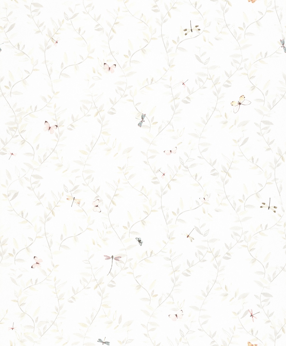 Обои Lutece Tartine et Chocolat Envolee Fleurie Gris 36200709