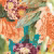 Обои Sanderson One Sixty Very Rose And Peony Kingfisher/Rowan Berry 217027 фото в интерьере