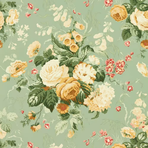 Обои Sanderson One Sixty Stapleton Park Sage/Honey 217047