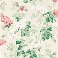 Обои Sanderson One Sixty Sommerville Blush/Grey Birch 217050