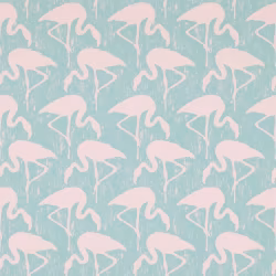 Обои Sanderson One Sixty Flamingos Turquoise Pink 214569