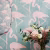 Обои Sanderson One Sixty Flamingos Turquoise Pink 214569 фото в интерьере