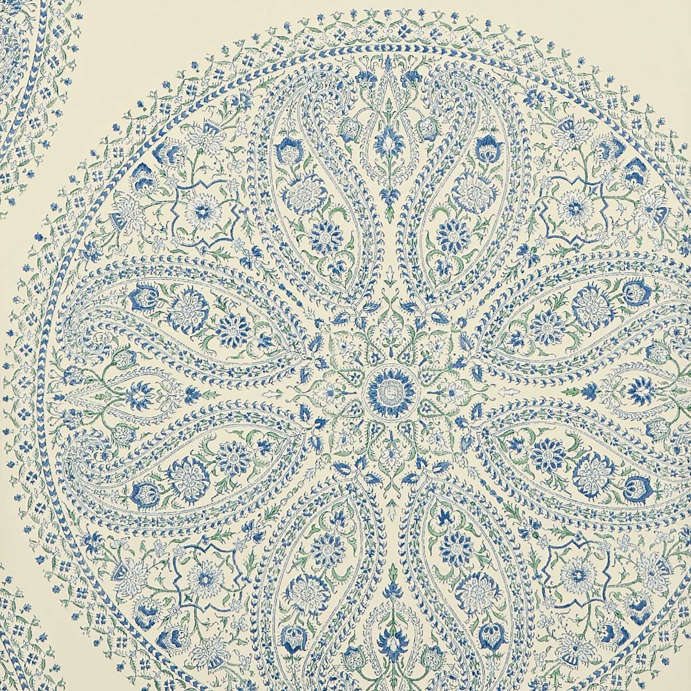 Обои Sanderson One Sixty Paisley Circles Blue DCAVPC103