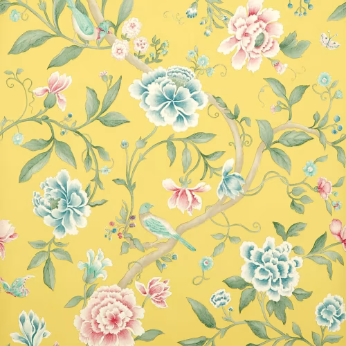 Обои Sanderson One Sixty Porcelain Garden Rose/Linden DCAVPO102