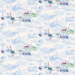Обои Sanderson One Sixty Sail Away Sky Blue 214590