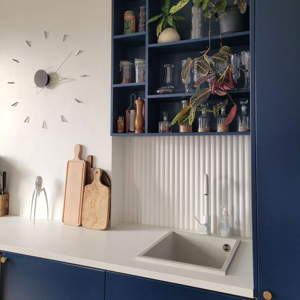 Стеновая панель под покраску Orac Decor Modern Valley W114 2000×250×15 фото в интерьере