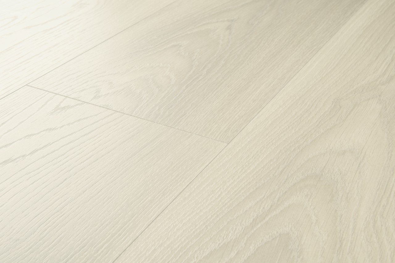 Ламинат Quick Step Classic Plus Hydro Дуб туманный серый CLH5795 1200×190×8 фото в интерьере