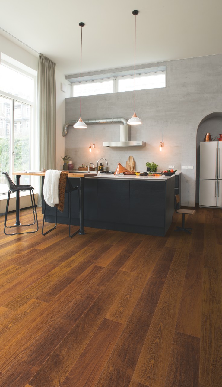 Ламинат Quick Step Perspective Hydro Мербау PER0996 1380×156×9 фото в интерьере