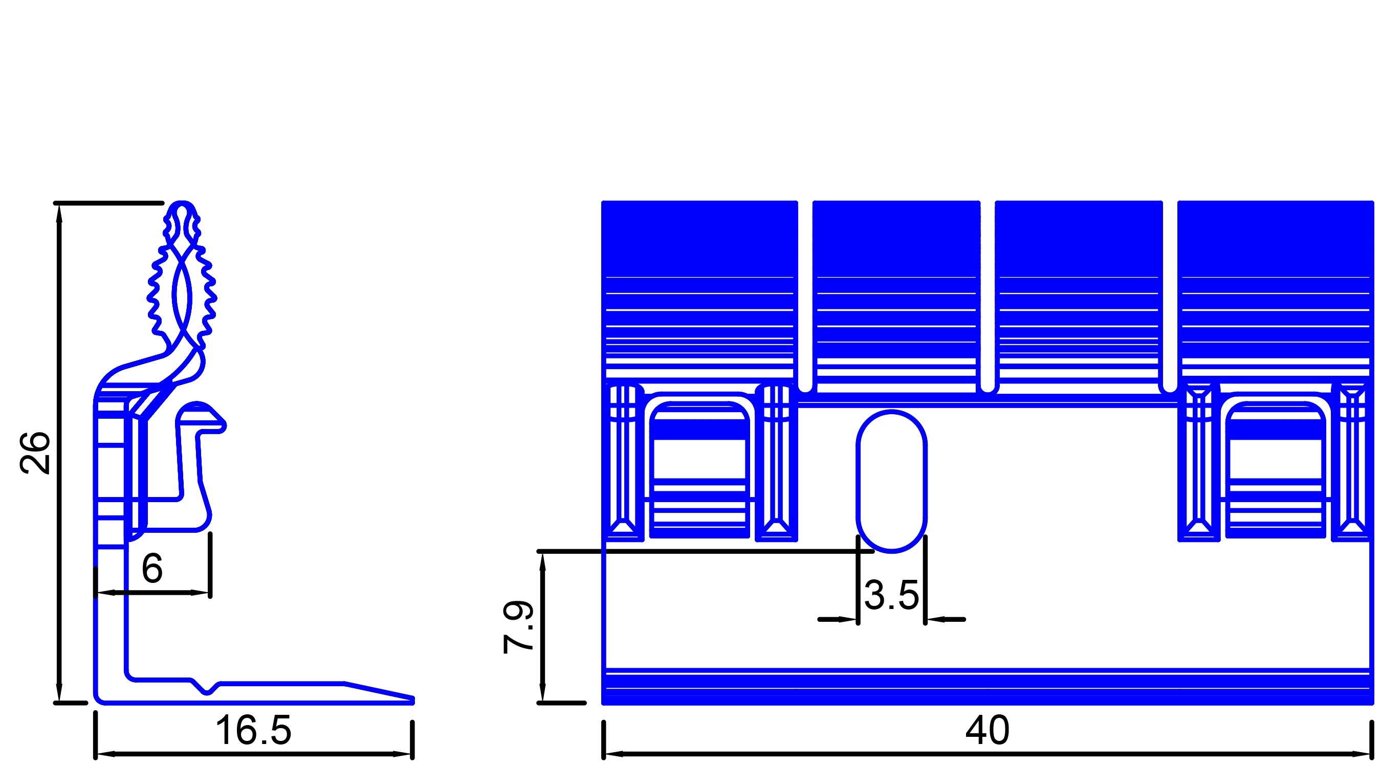 Клипсы Neuhofer Holz CH23 для крепления плинтусов 708801, 30 штук