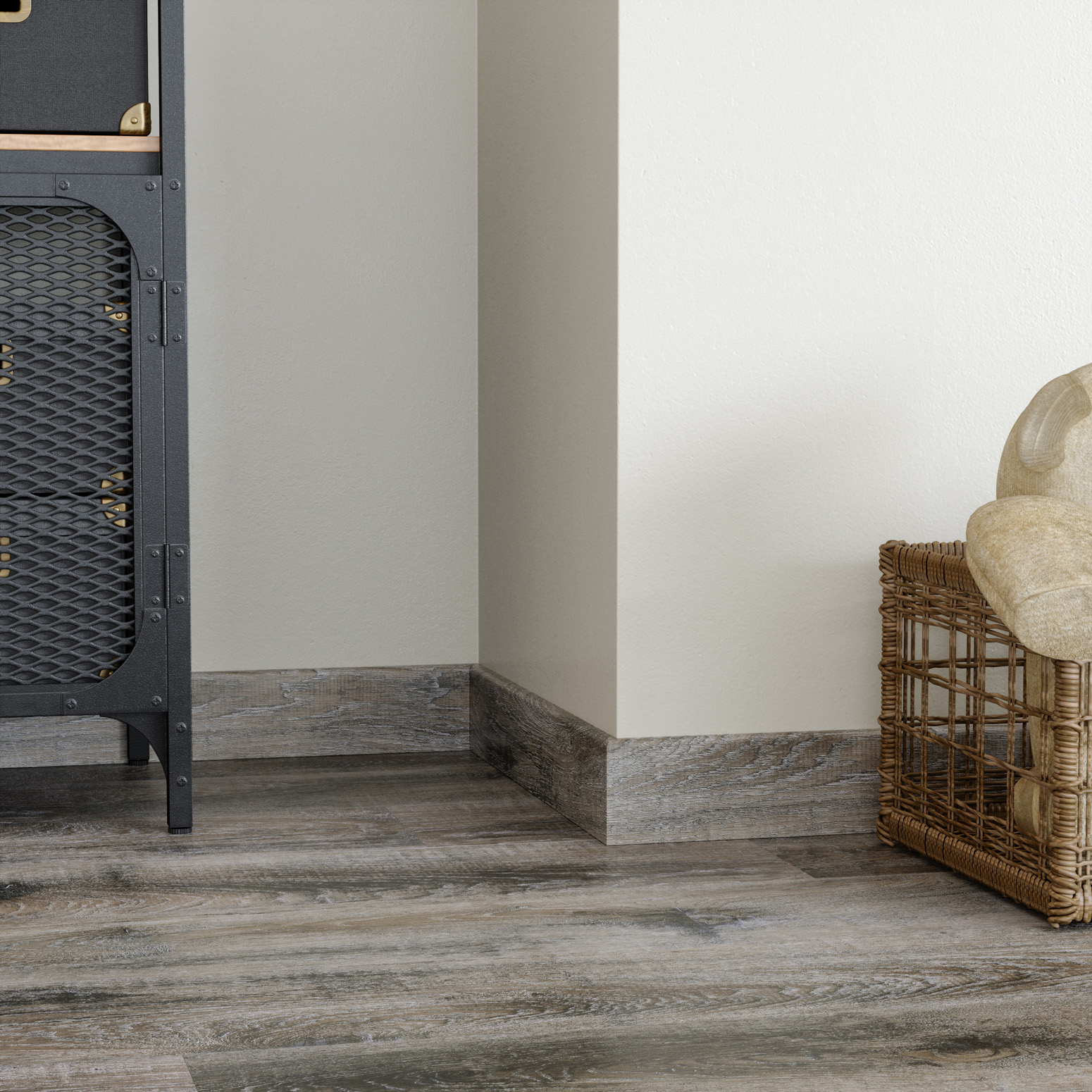 Плинтус Fargo Дуб Дакота 366-1 2200×80×11 фото в интерьере