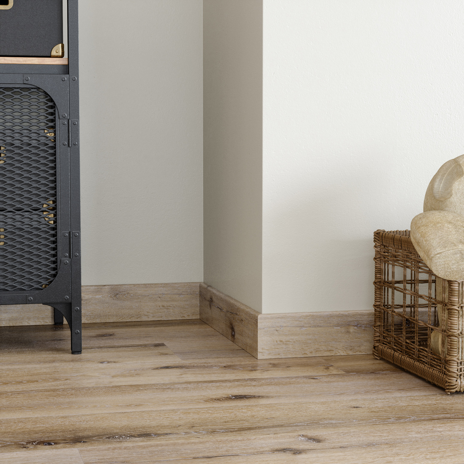 Плинтус Fargo Дуб Кантри градиент DL 1603 2200×80×11 фото в интерьере