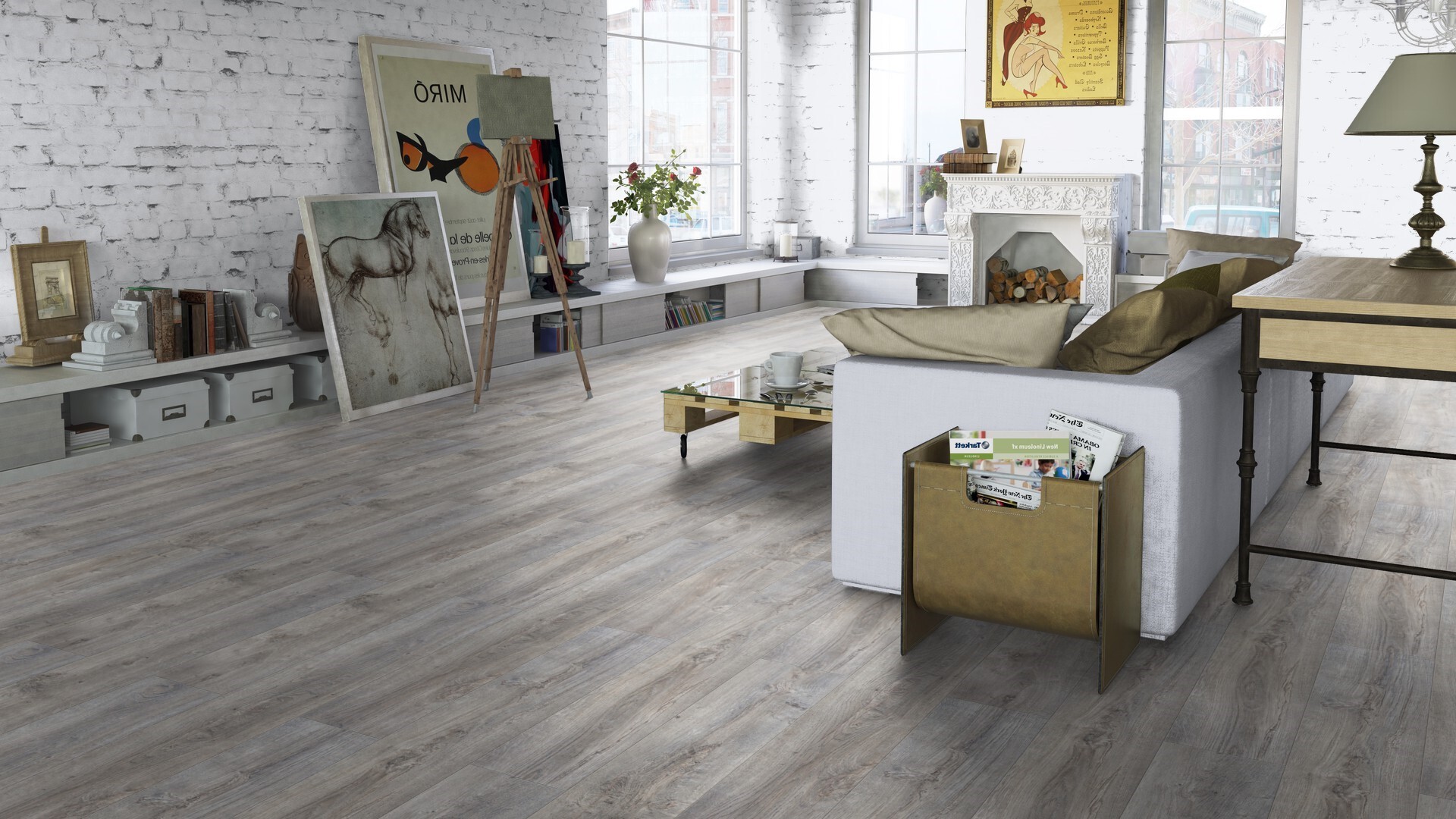 Ламинат Tarkett Navigator Gibraltar 504415021 1292×194×12 фото в интерьере