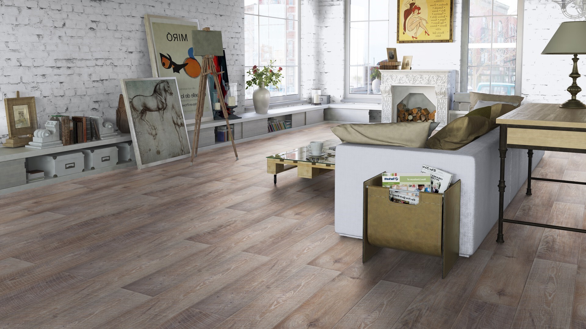 Ламинат Tarkett Navigator Gulf Stream 504415020 1292×194×12 фото в интерьере