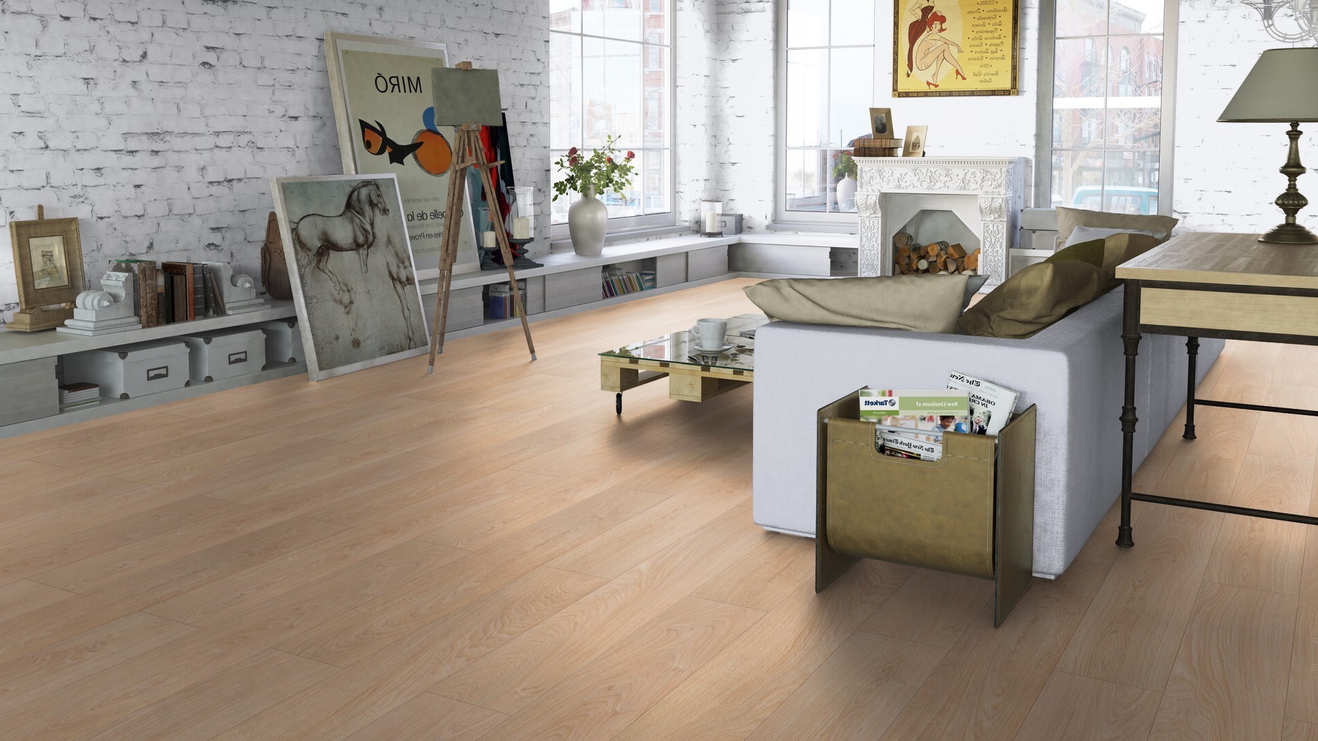 Ламинат Tarkett Navigator La Manche 504415019 1292×194×12 фото в интерьере