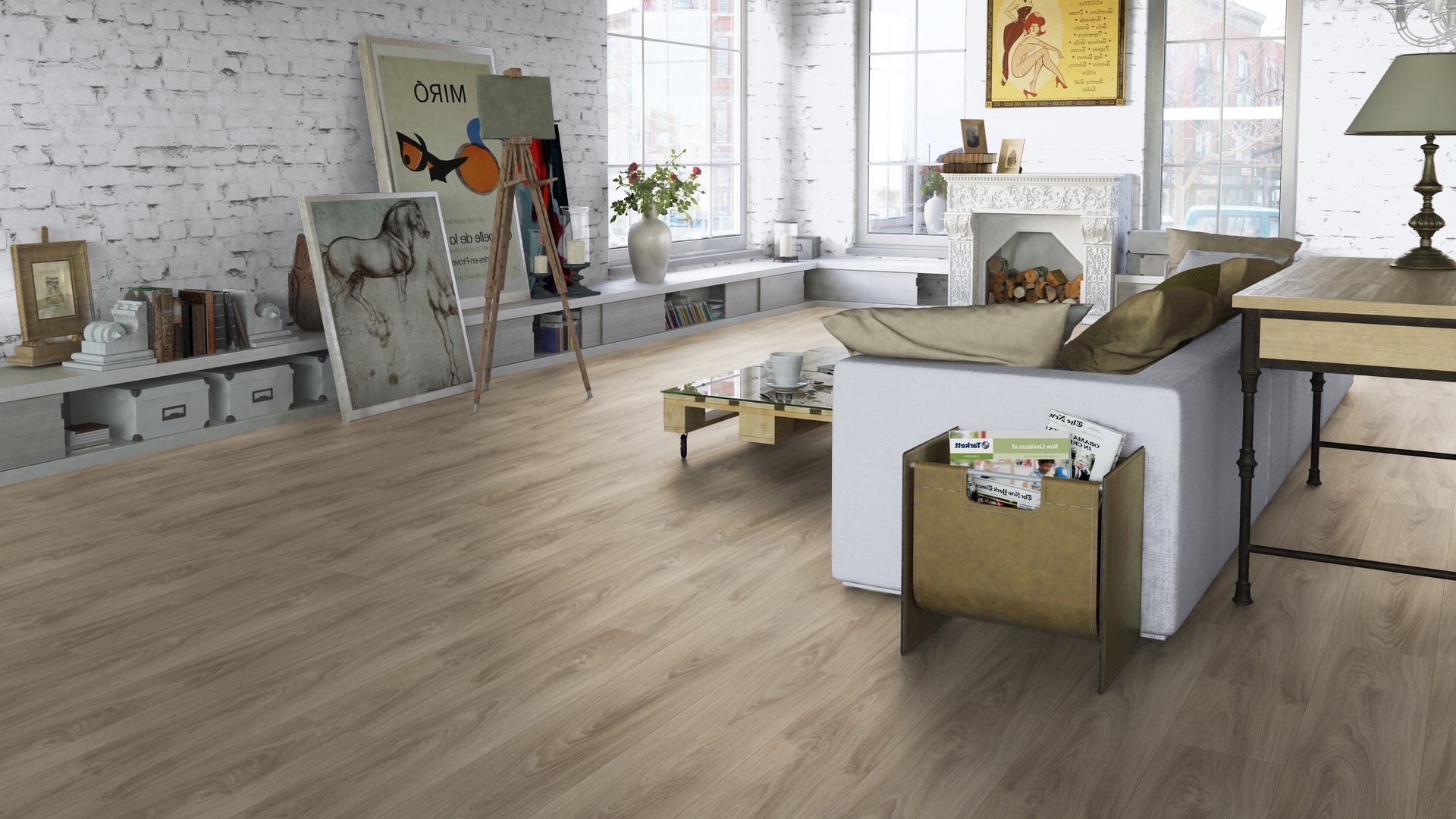 Ламинат Tarkett Navigator Livingstone 504415038 1292×194×12 фото в интерьере