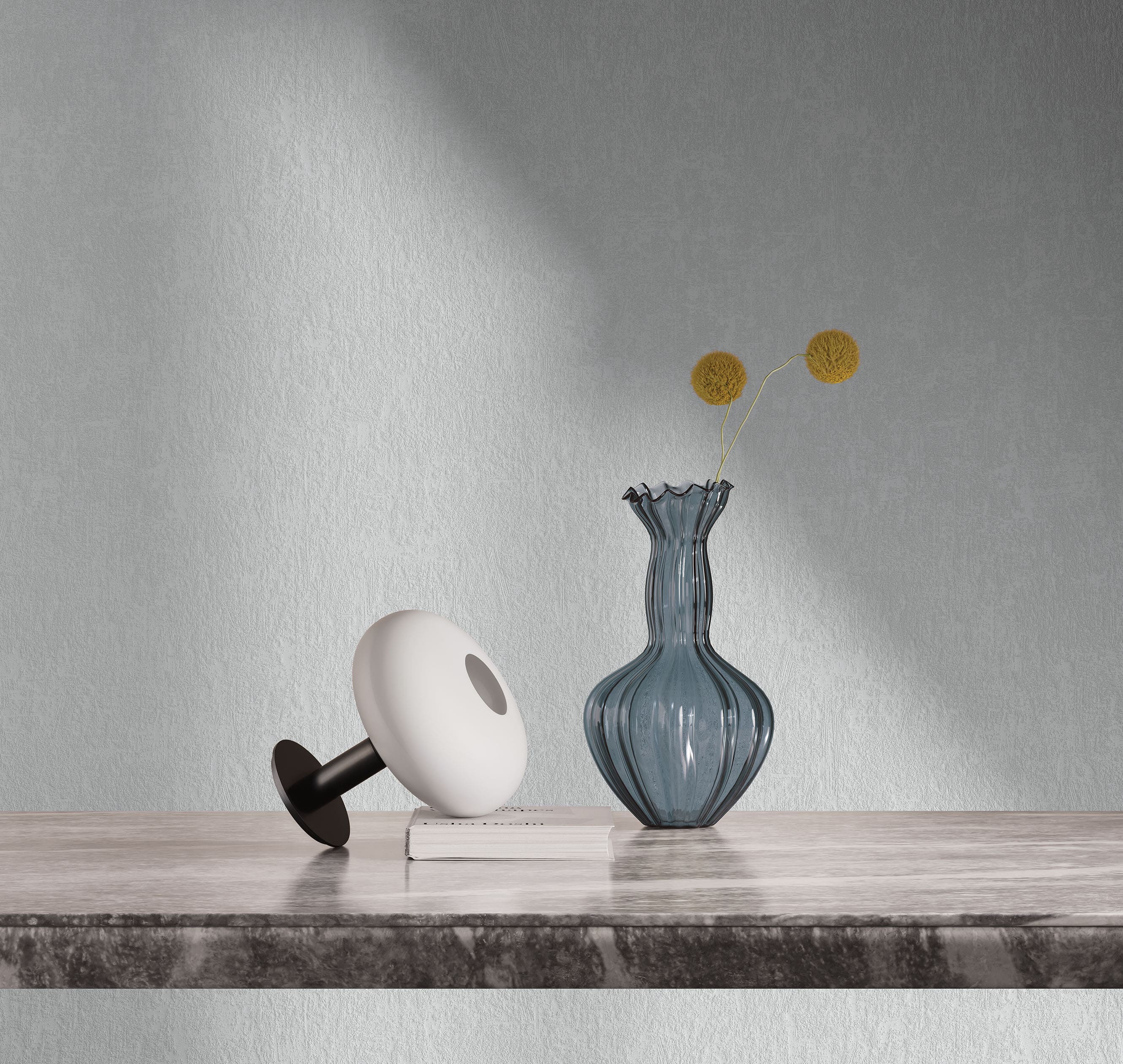 Обои под покраску Milassa Wall Booster Глиняная штукатурка Clay Stucco WB STR6 001 10,05×1 фото в интерьере