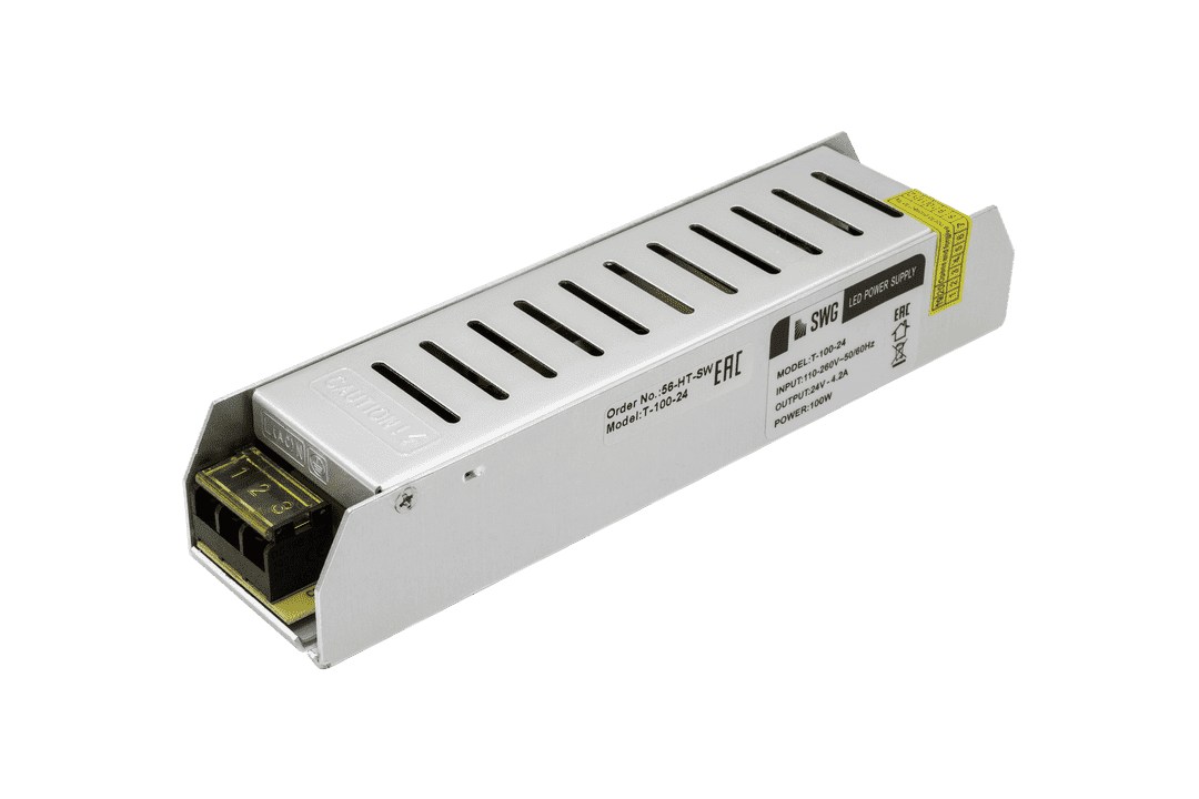 Блок питания SWG для светодиодной ленты 000300 24В 100Вт T-100-24