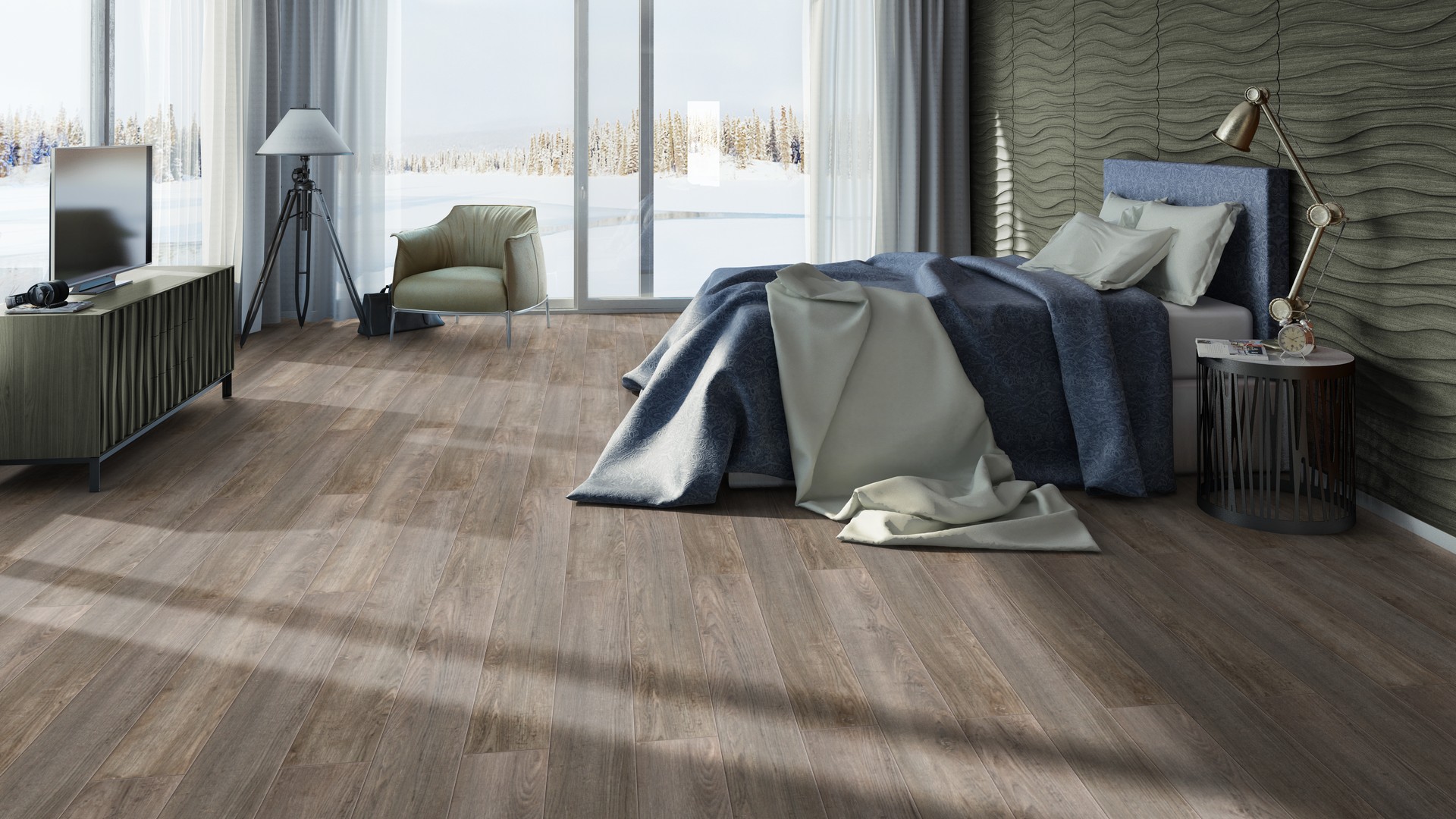 Ламинат Tarkett Pilot Laroche 504418002 1292×159×10 фото в интерьере