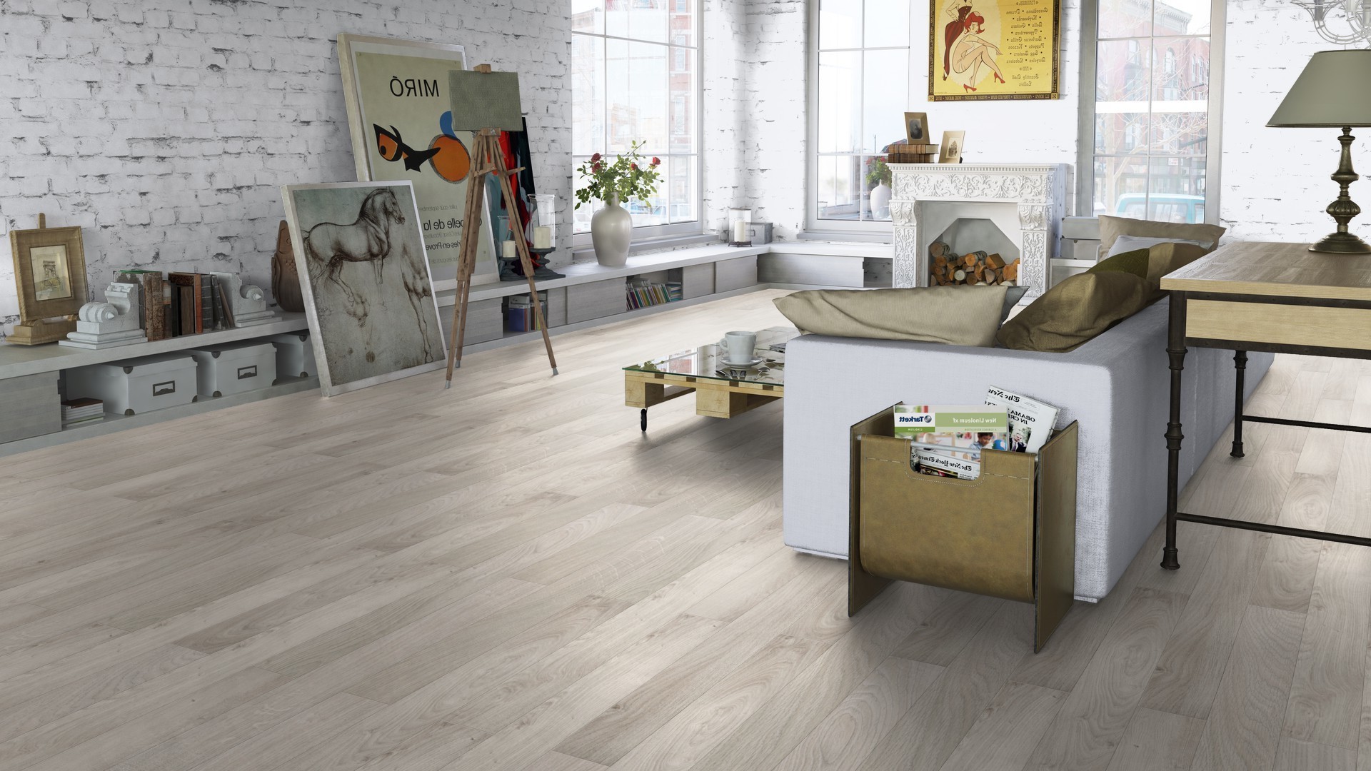 Ламинат Tarkett Gallery Da Vinci 504425018 1292×116×12 фото в интерьере