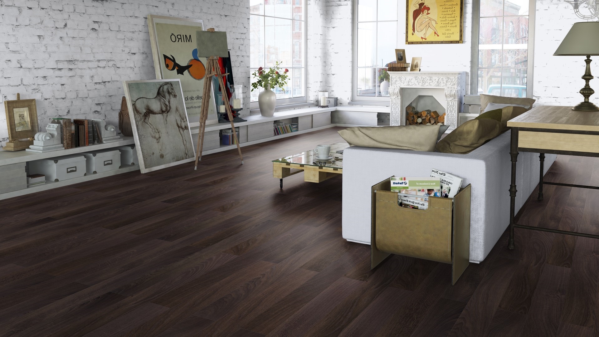 Ламинат Tarkett Gallery Dali 504425020 1292×116×12 фото в интерьере