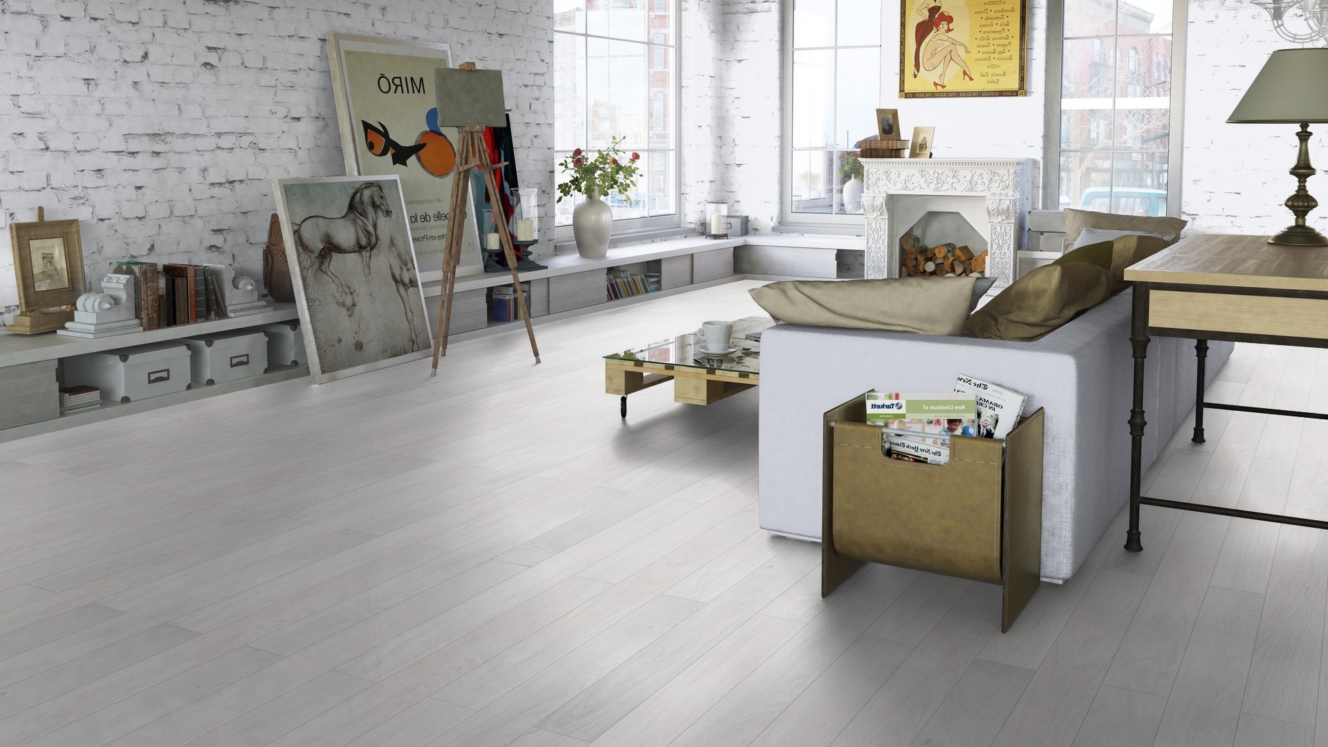 Ламинат Tarkett Gallery Degas 504425001 1292×116×12 фото в интерьере