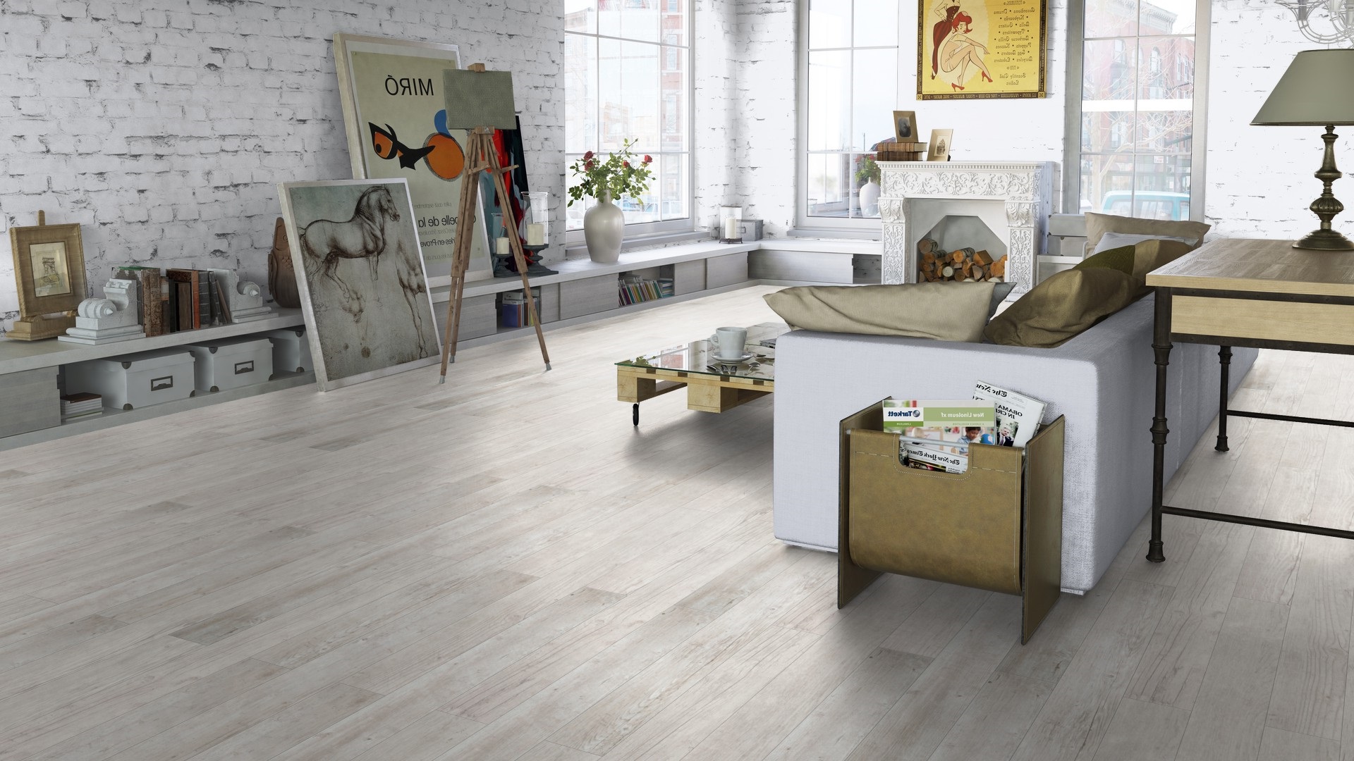 Ламинат Tarkett Gallery Monet 504425003 1292×116×12 фото в интерьере