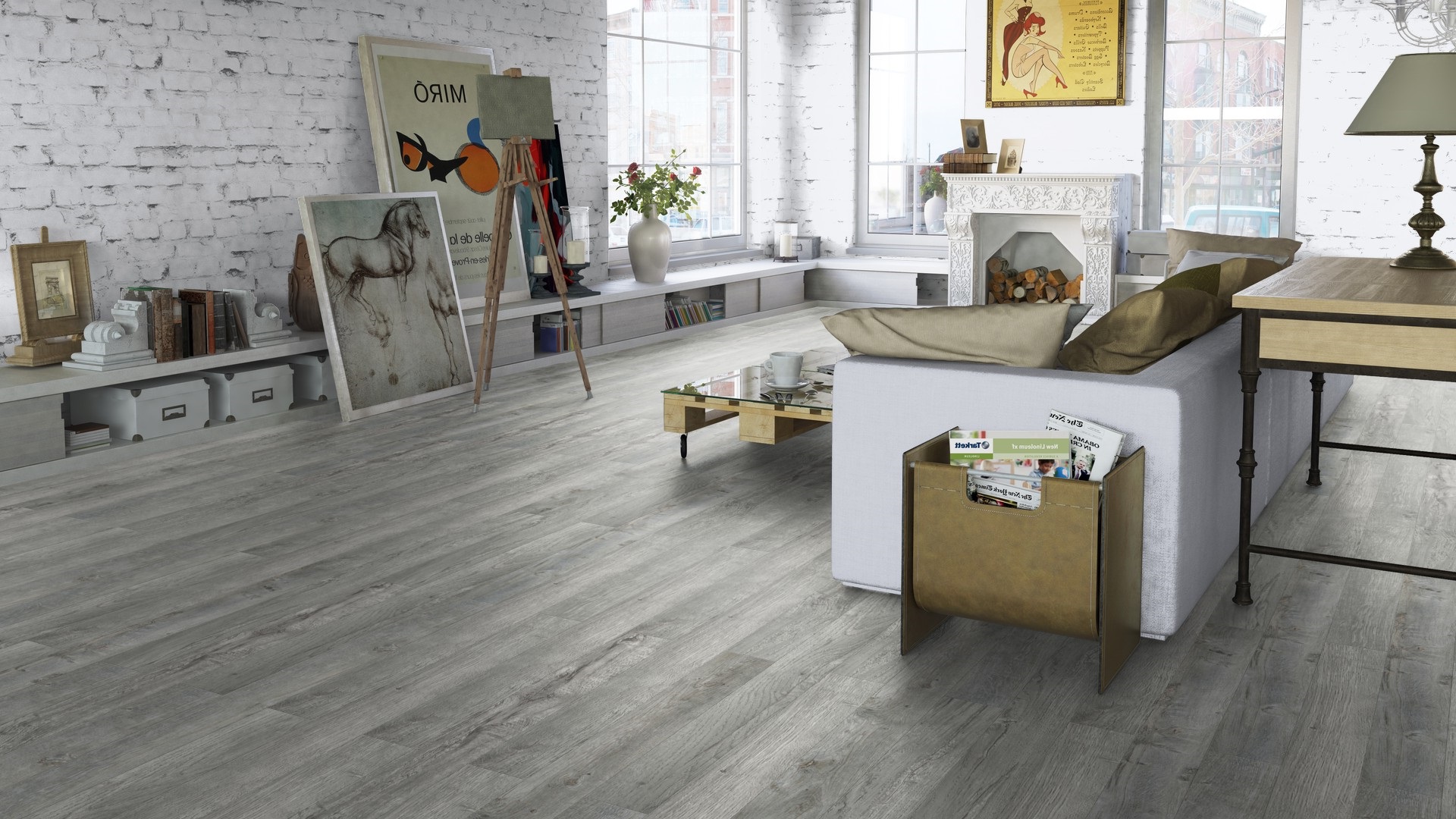 Ламинат Tarkett Gallery Picasso 504425019 1292×116×12 фото в интерьере