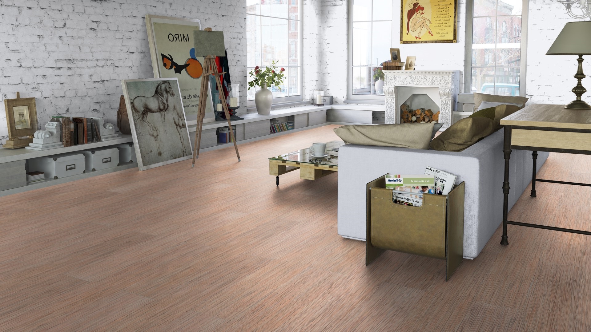 Ламинат Tarkett Robinson Seagrass Zen 504035085 1292×194×8 фото в интерьере