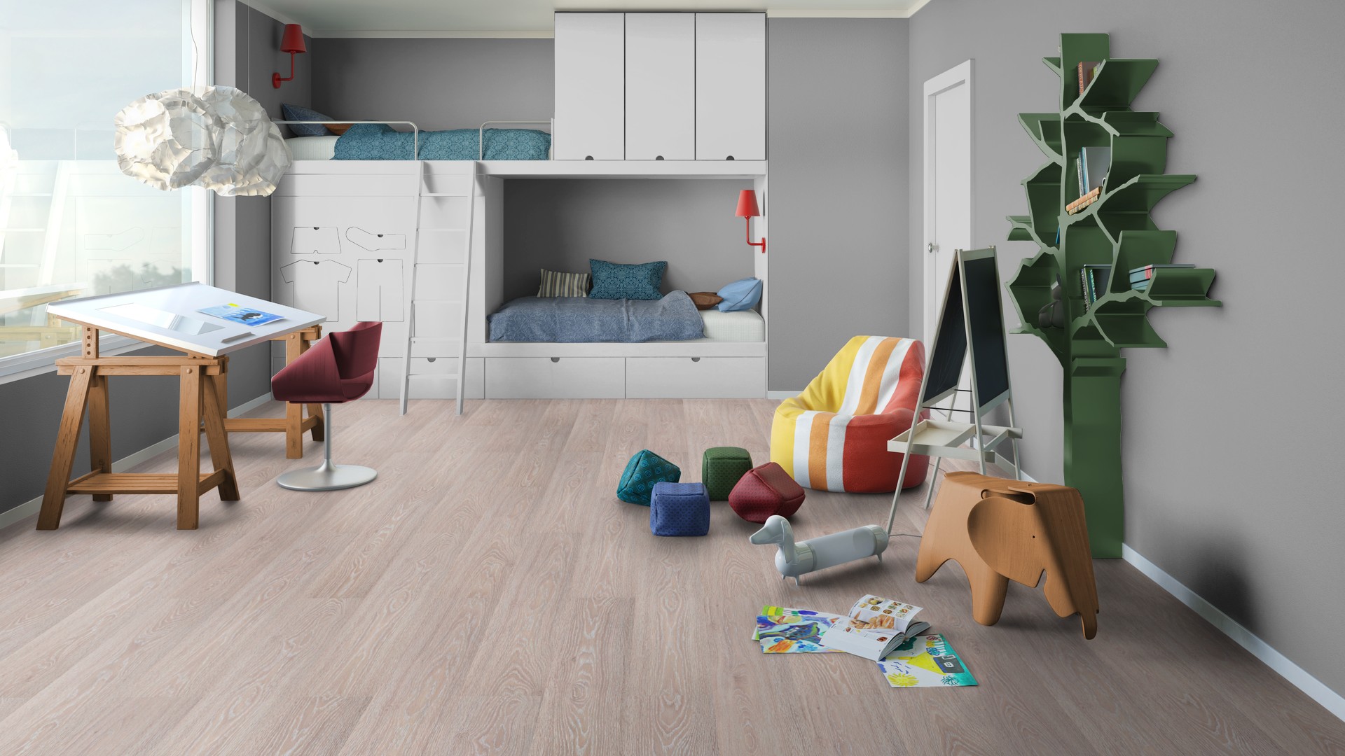 Ламинат Tarkett Fiesta Oak Sincero 504016054 1292×194×8 фото в интерьере