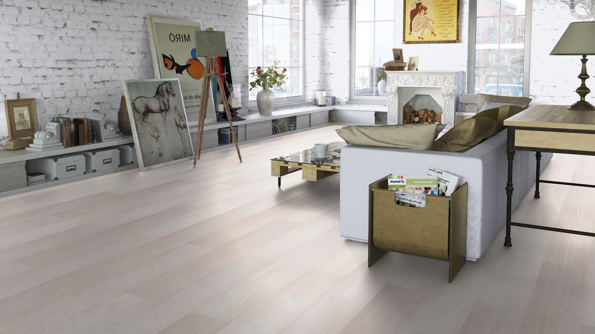 Ламинат Tarkett Holiday Oak Christmas 504022054 1292×194×8 фото в интерьере