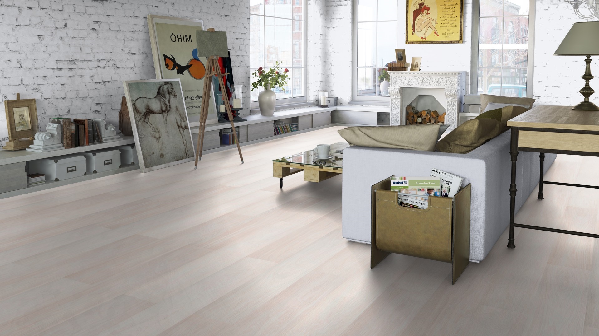 Ламинат Tarkett Holiday Oak Weekend 504022060 1292×194×8 фото в интерьере