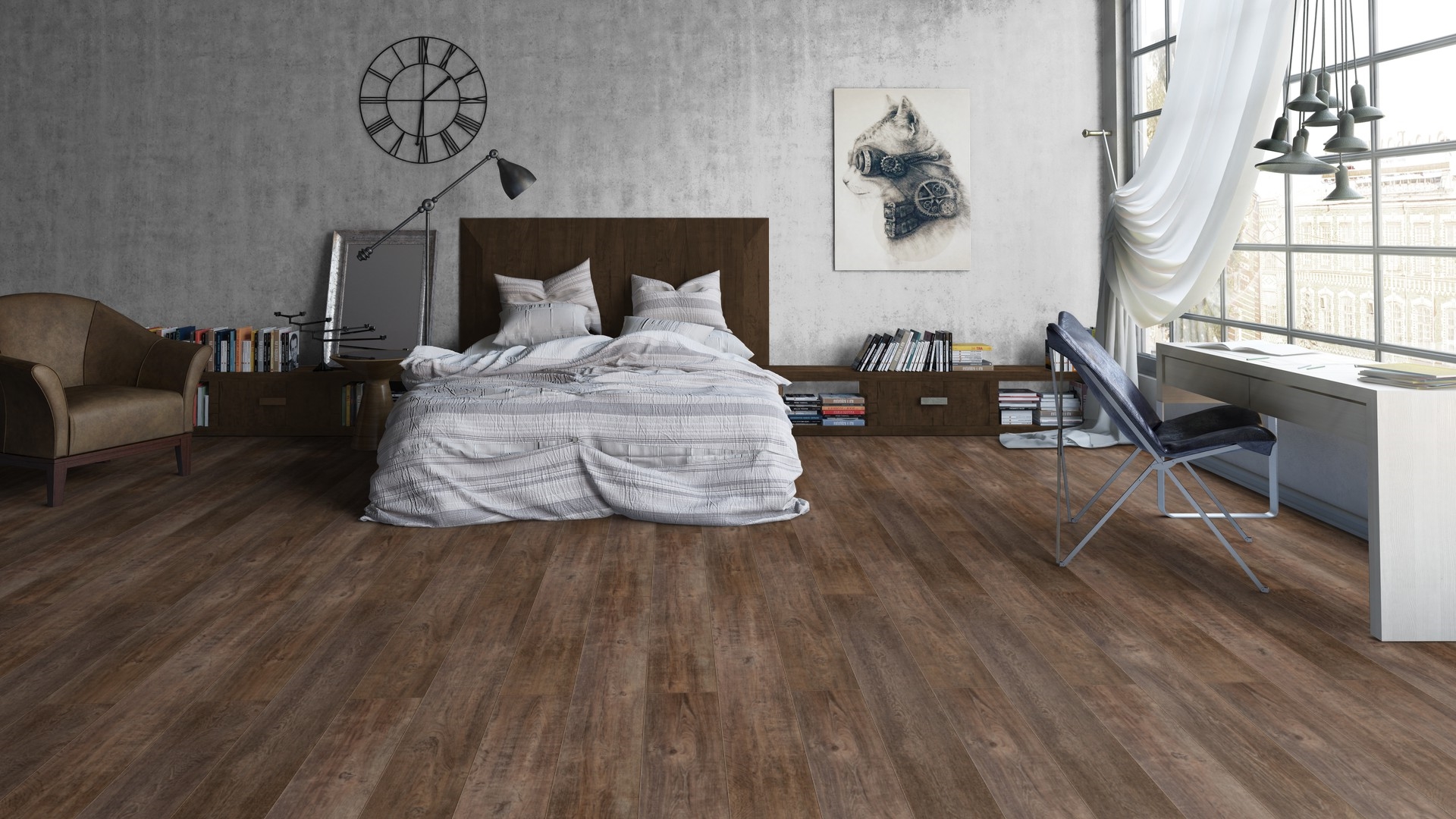 Ламинат Tarkett Cinema Brando 504108034 1292×194×8 фото в интерьере