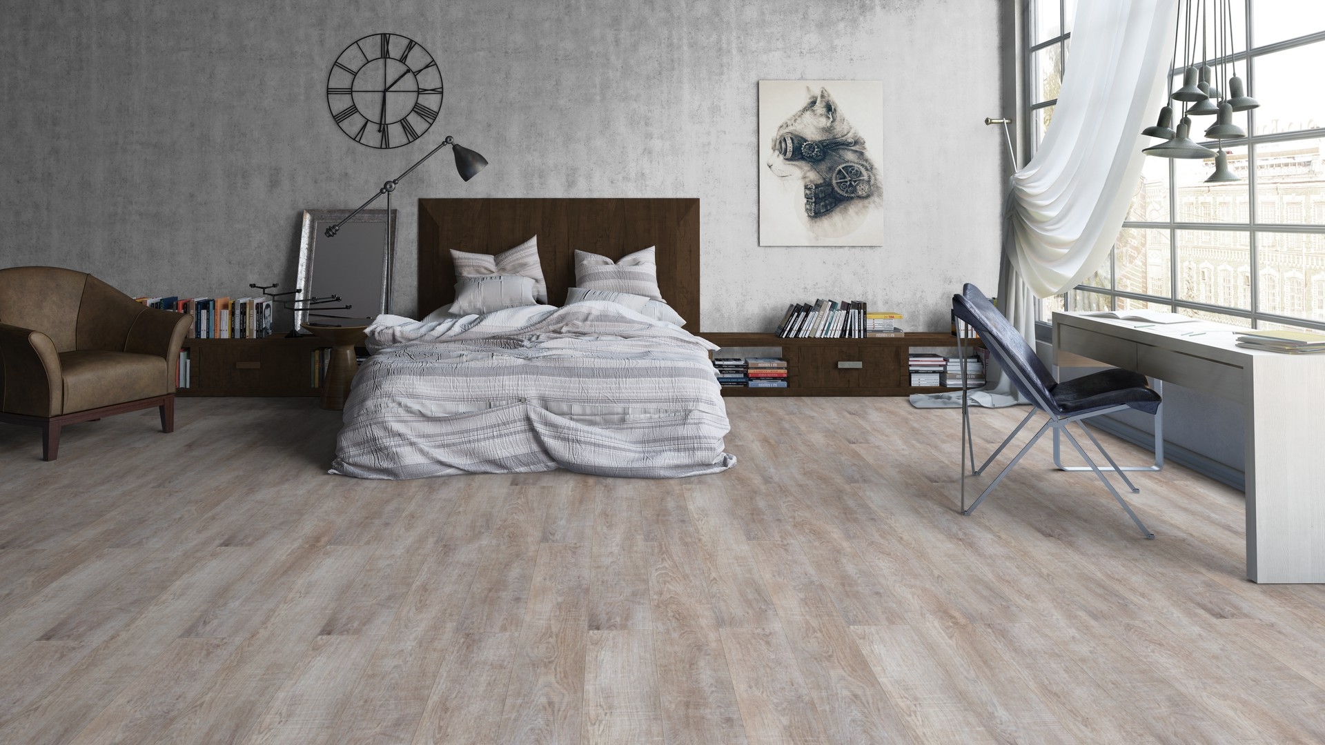 Ламинат Tarkett Cinema Brigitte 504108017 1292×194×8 фото в интерьере