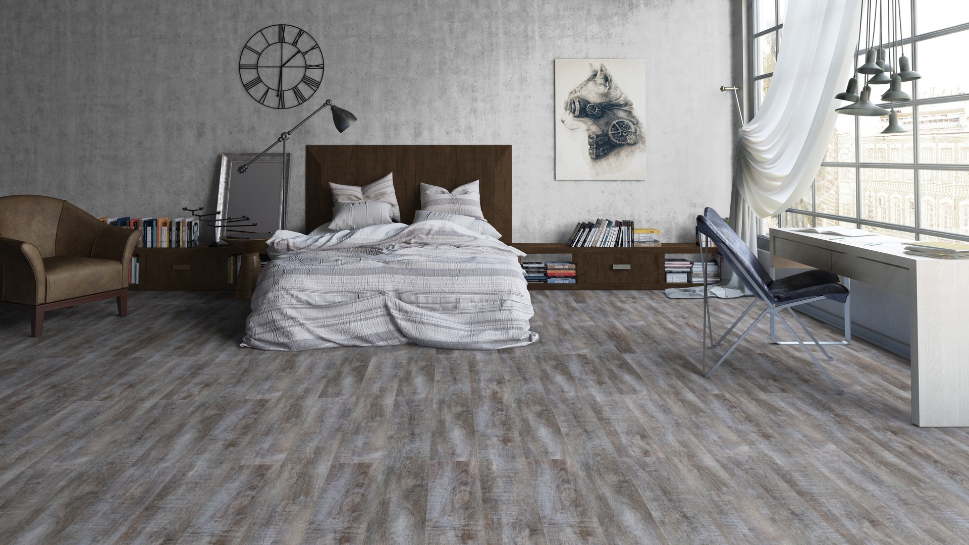 Ламинат Tarkett Cinema Dietrich 504108029 1292×194×8 фото в интерьере