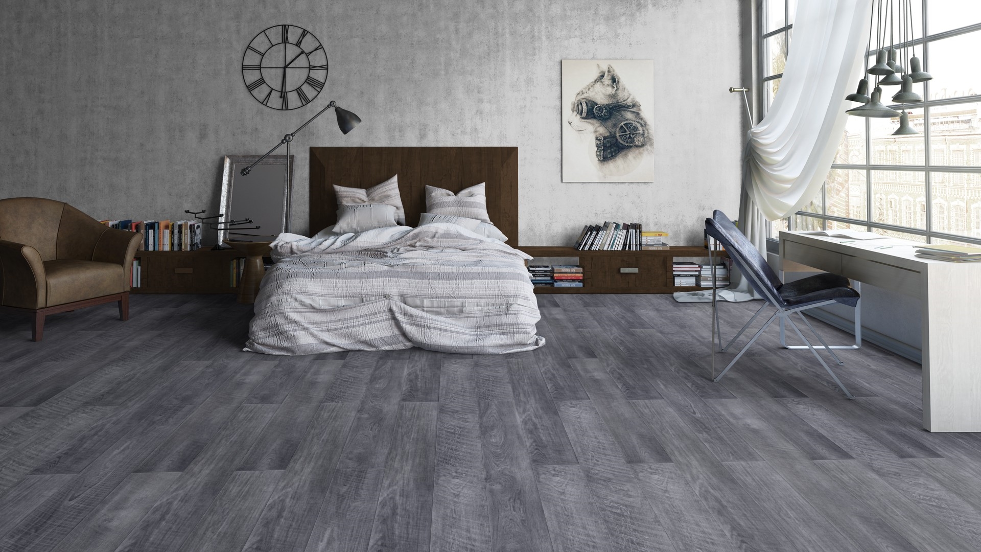 Ламинат Tarkett Cinema Gable 504108018 1292×194×8 фото в интерьере