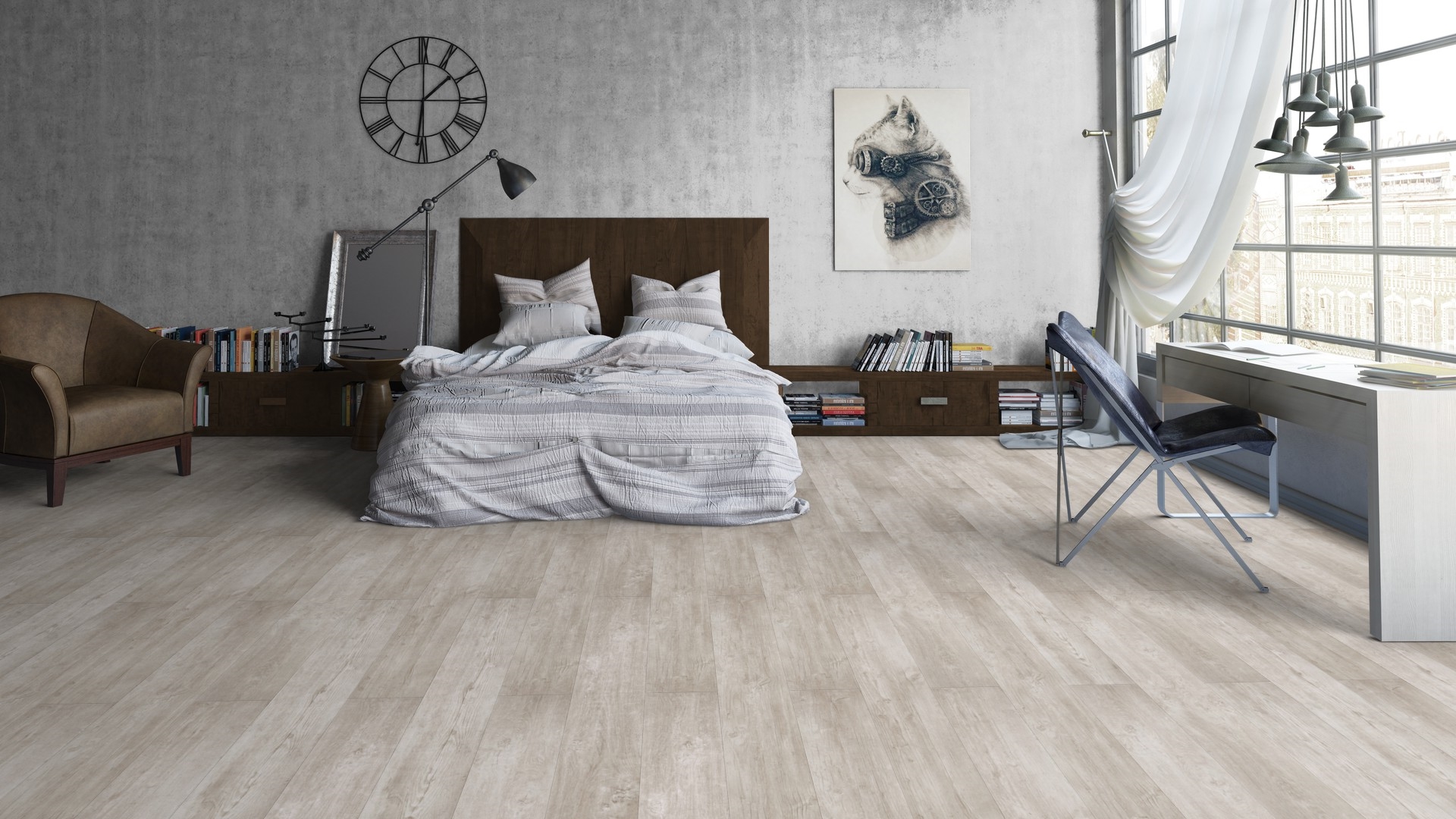 Ламинат Tarkett Cinema Loren 504108037 1292×194×8 фото в интерьере