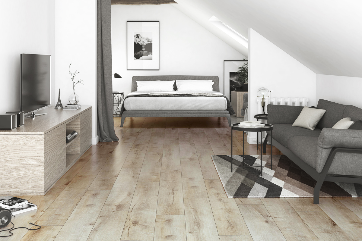 Ламинат Classen Villa WR Oak Lozano 55062 1285×280×8 фото в интерьере