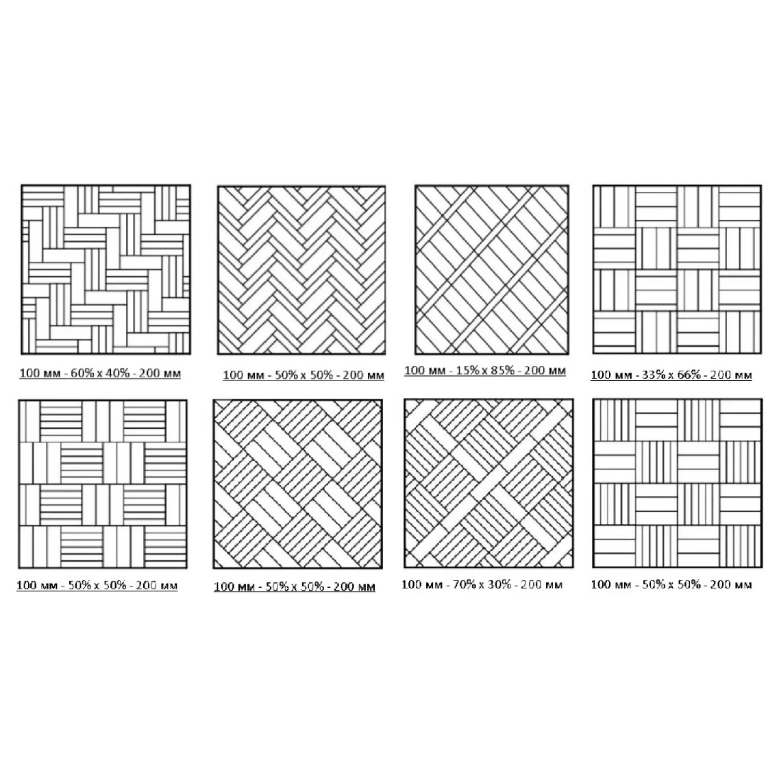 Ламинат CBM Mosaik Дуб Бероун 306 венгерская елка 600×100×10