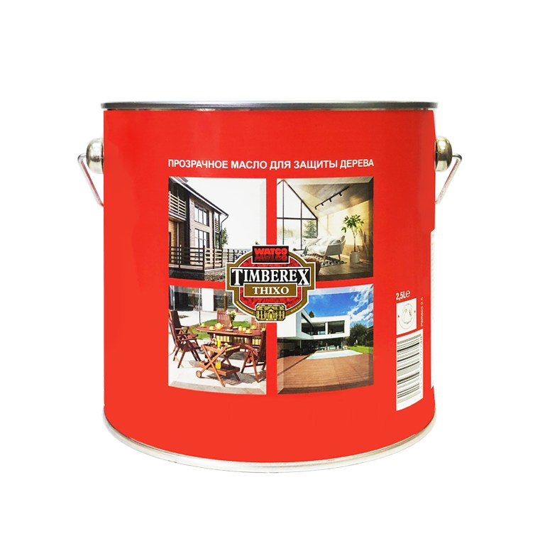 Цветное тиксотропное масло для деревянных поверхностей Timberex Thixo PWR806.2.5 Black 2,5 л