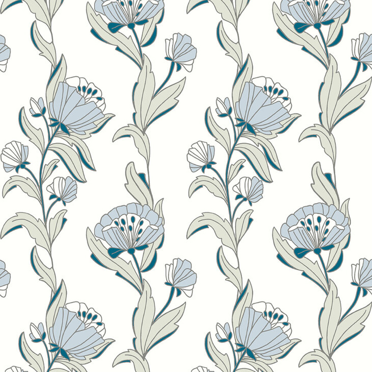 Обои Aura Living@Home Wild Bouquet 620931 11,2×0,52