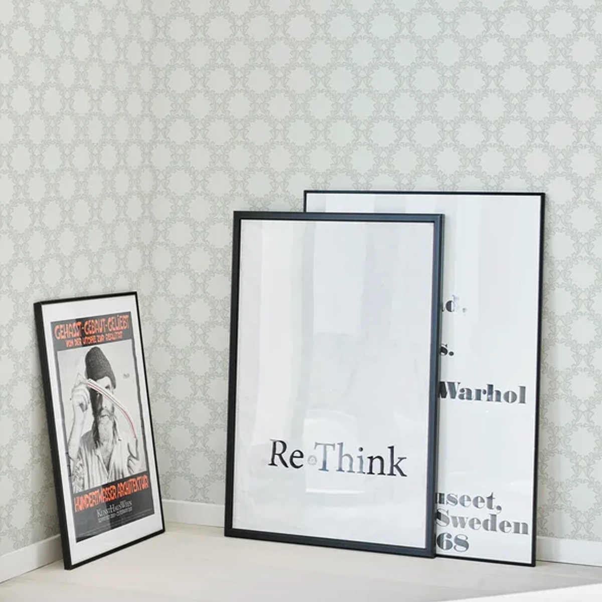 Обои Aura Living@Home Ornamental Leaves 620412 11,2×0,52 фото в интерьере