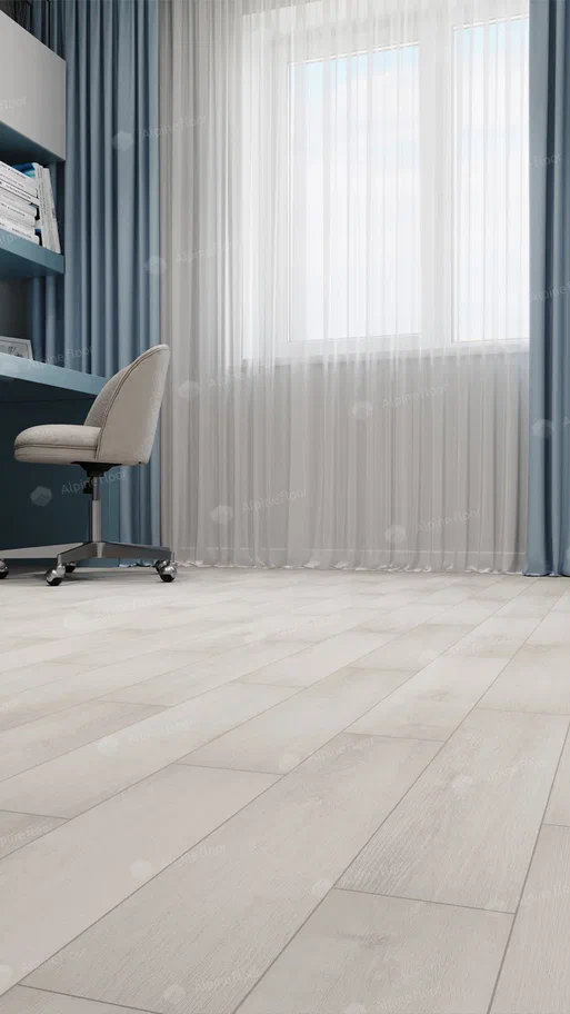 Кварцвиниловый SPC ламинат Alpine Floor Expressive Parquet Морской Штиль ECO 10-3 венгерская елка 610×122×6 фото в интерьере