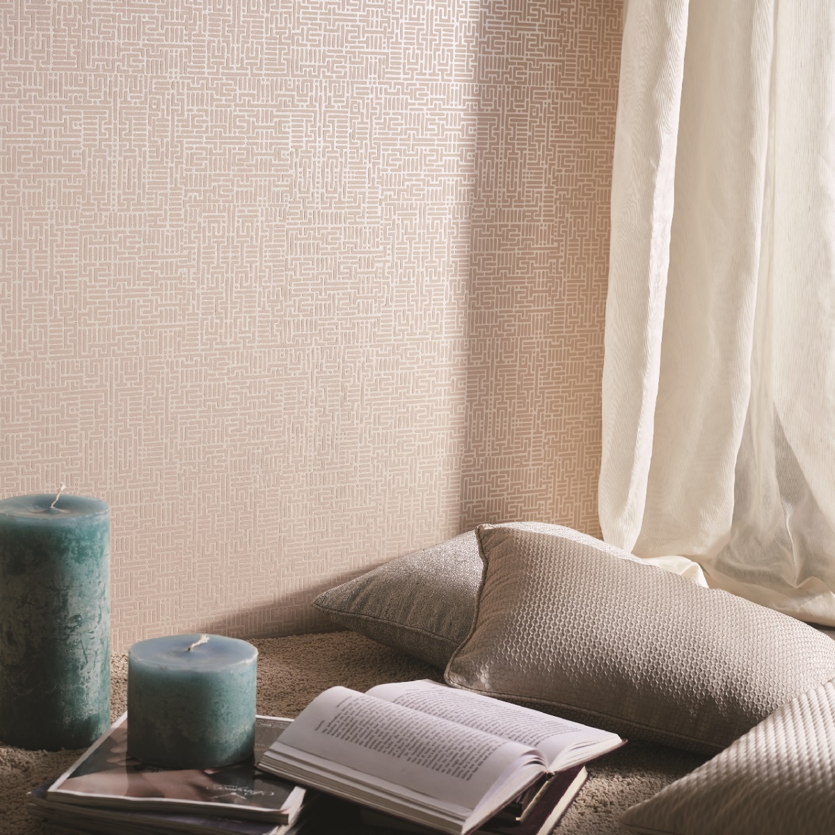 Обои Aura Moonlight NL3903 10,05×0,53 фото в интерьере