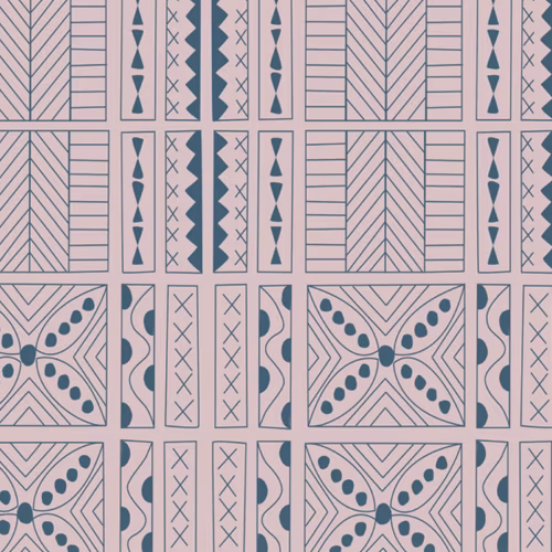 Обои Aura La Tapicera Mahori Rosa-Azul WP191021 10,05×0,53