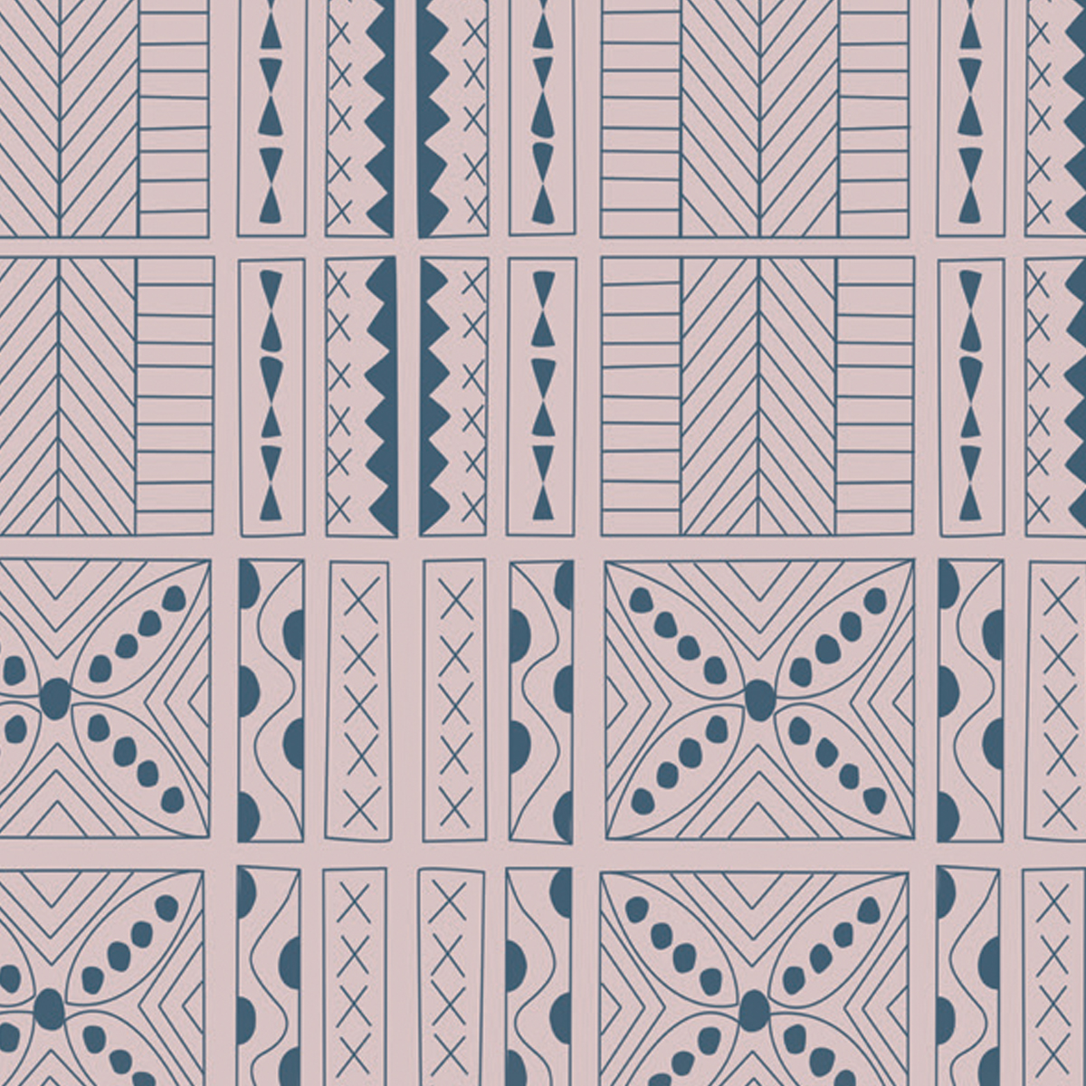 Обои Aura La Tapicera Mahori Rosa-Azul WP191021 10,05×0,53