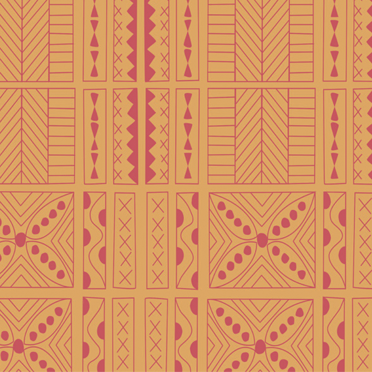 Обои Aura La Tapicera Mahori Amarillo-Naranja WP191022 10,05×0,53