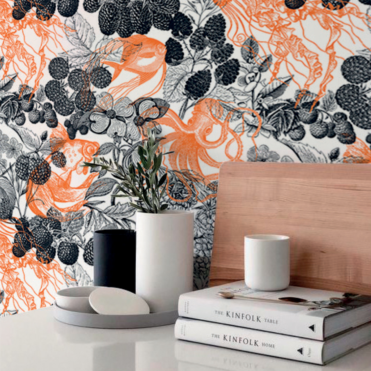 Обои Aura La Tapicera Sea Garden WP181031 10,05×0,53 фото в интерьере