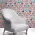 Обои Aura La Tapicera Groovy Birds Rose WP182082 10,05×0,53 фото в интерьере